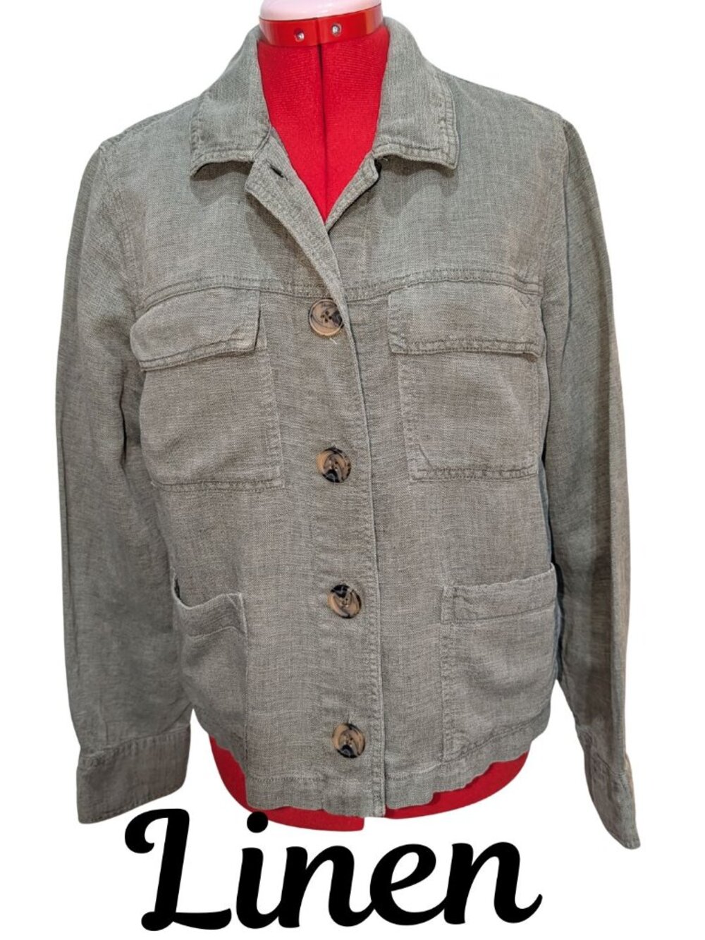 Nicole Miller Linen Blend Jacket
